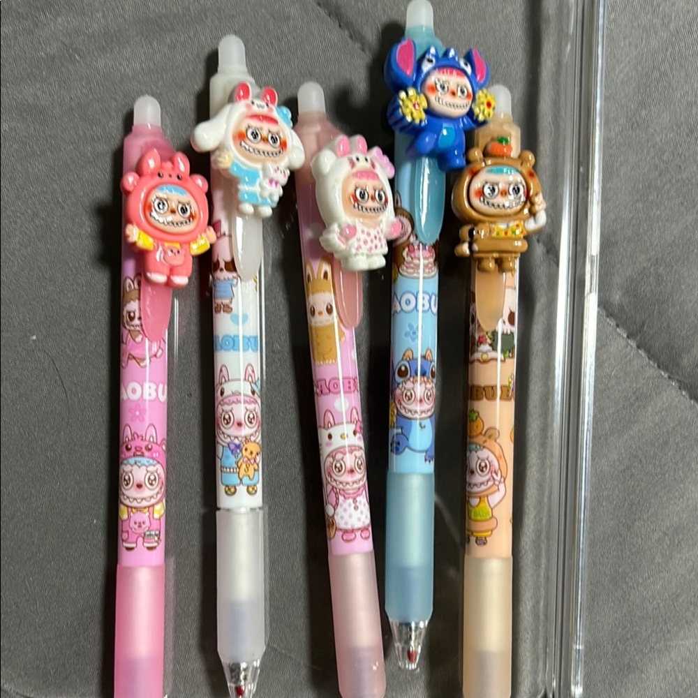 LABUBU CHARACTER PENS. Set of 4, PICK ANY 4.